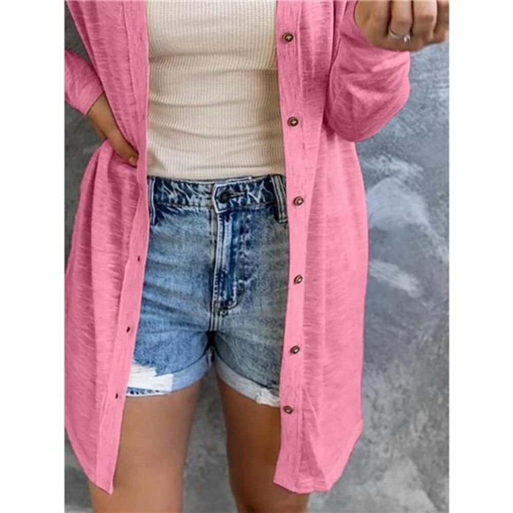 Lightweight Button-Down Cardigan - Picture 2 of 12